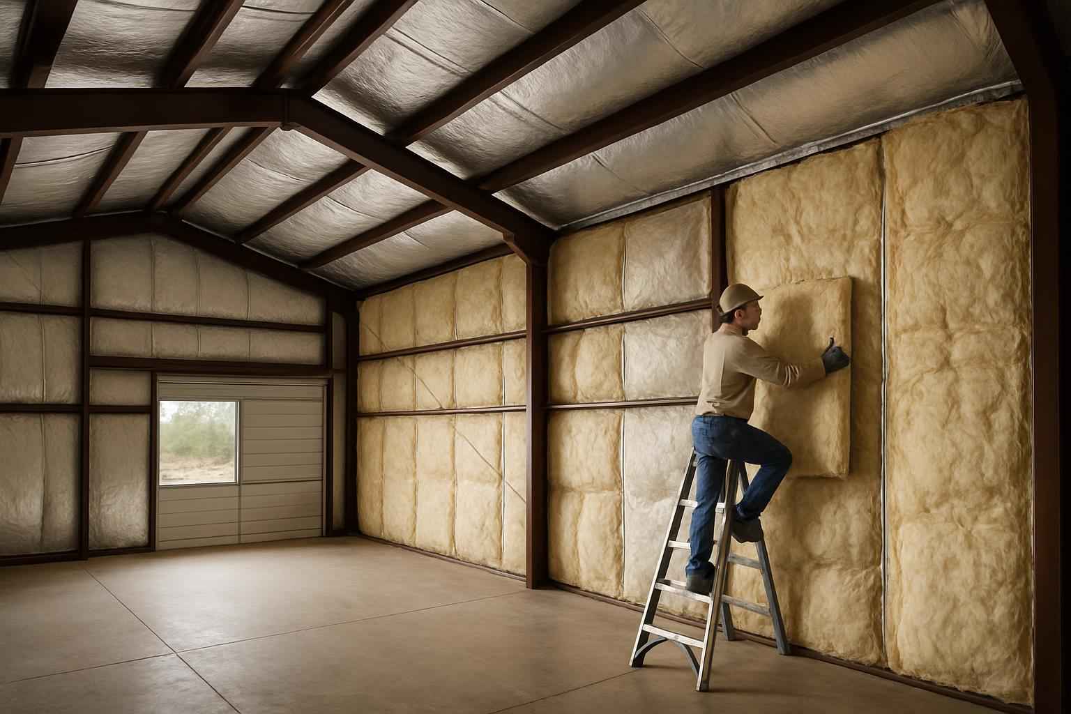 Metal Building Retrofit Insulation in Johnson City TX