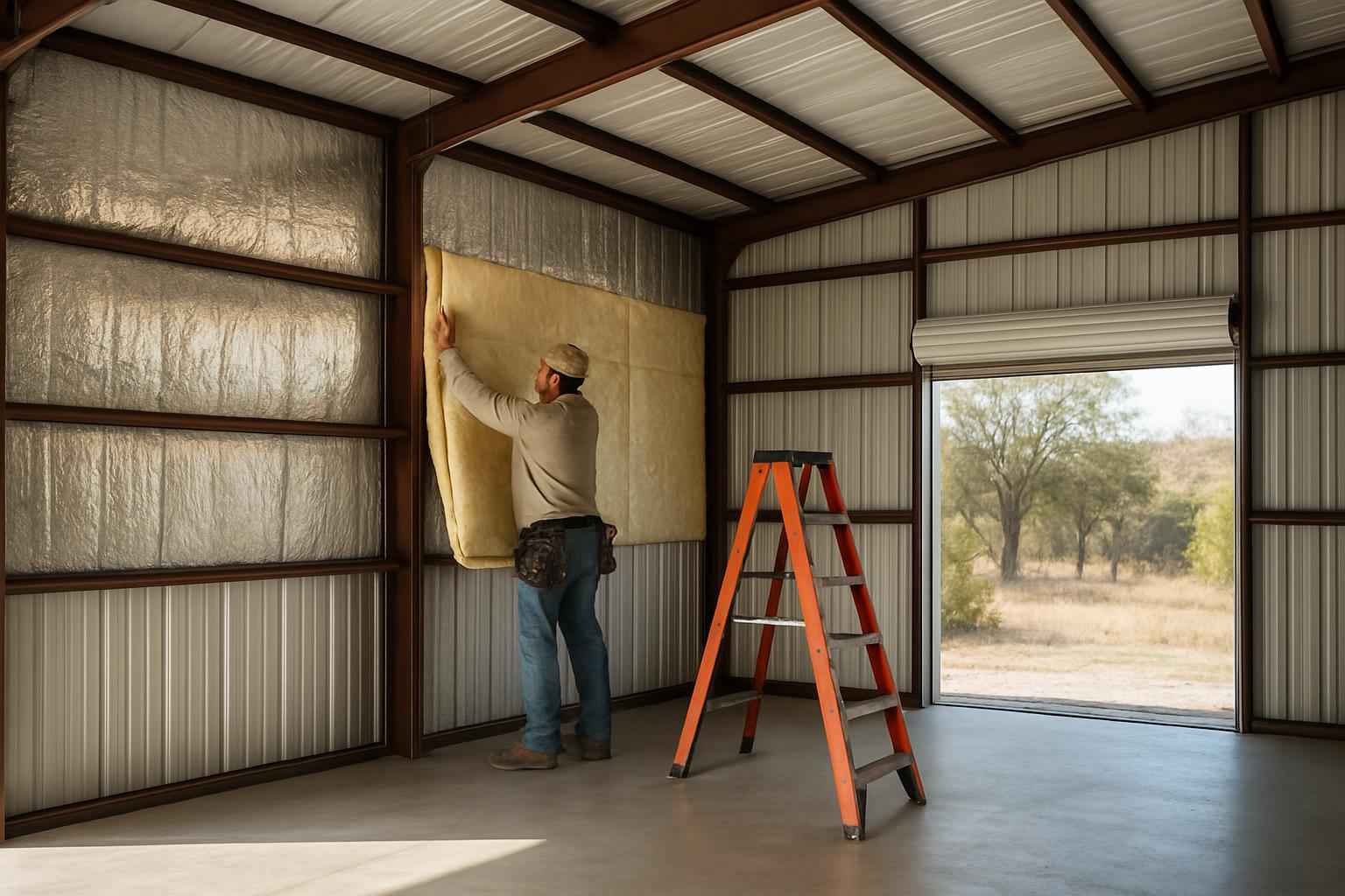 Metal Building Retrofit Insulation in Kerrville TX