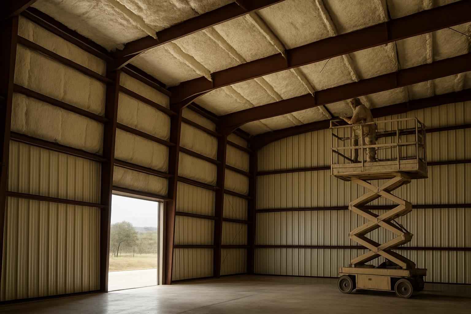 Metal Building Retrofit Insulation in Sisterdale TX