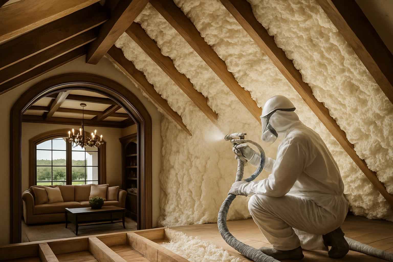 Open Cell Attic Insulation in Blanco TX