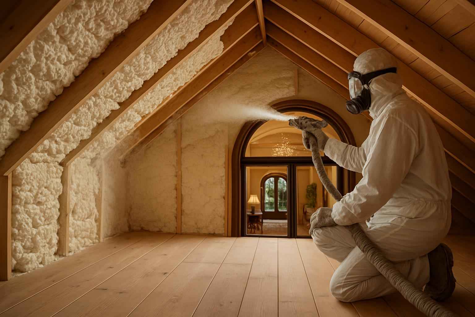 Open Cell Attic Insulation in Center Point TX