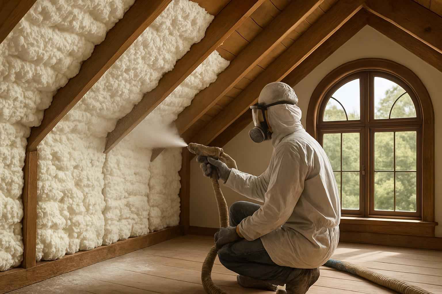 Open Cell Attic Insulation in Comfort TX