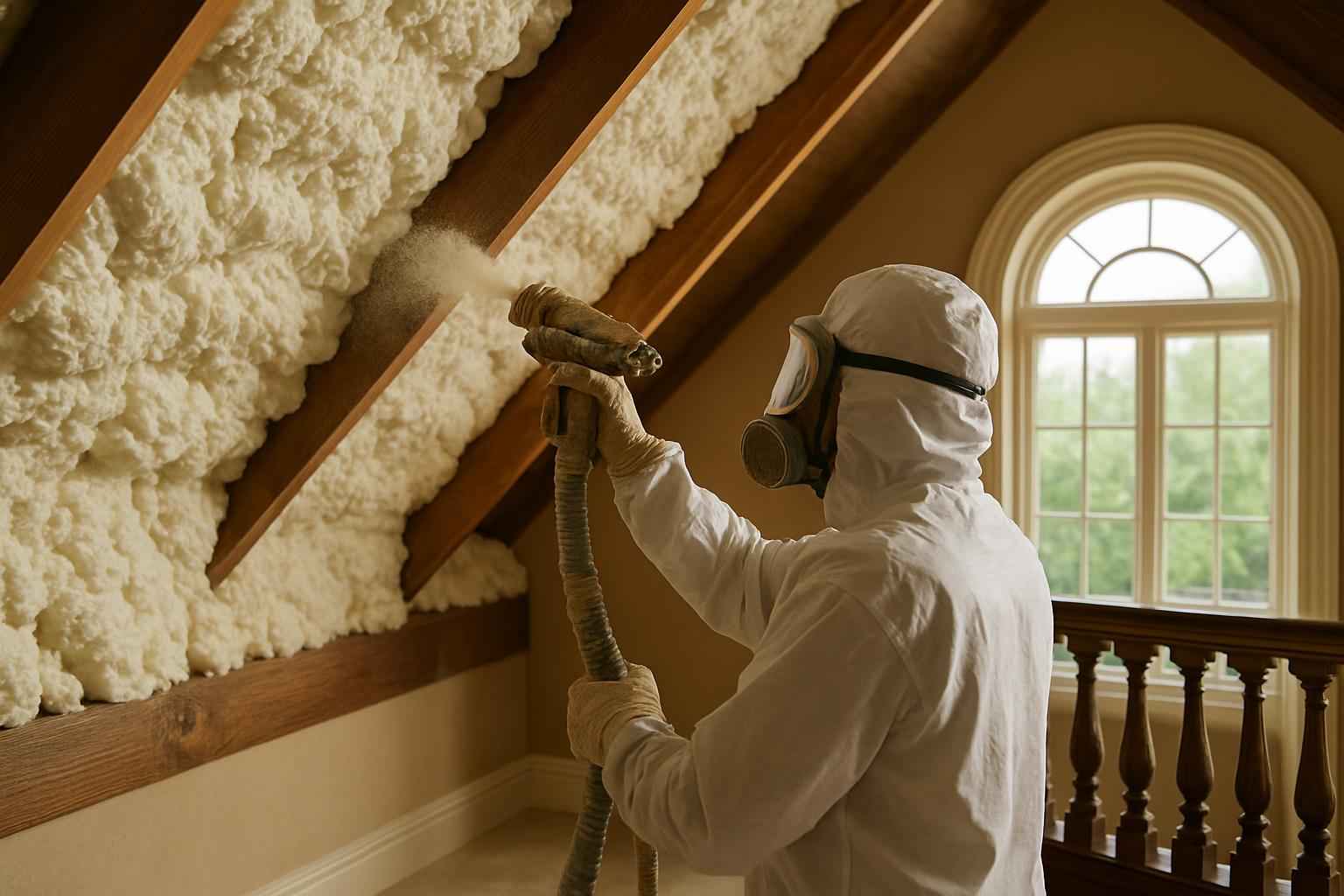 Open Cell Attic Insulation in Doss TX