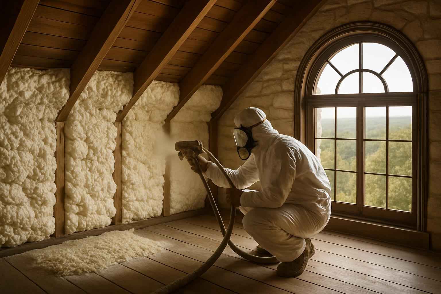 Open Cell Attic Insulation in Johnson City TX