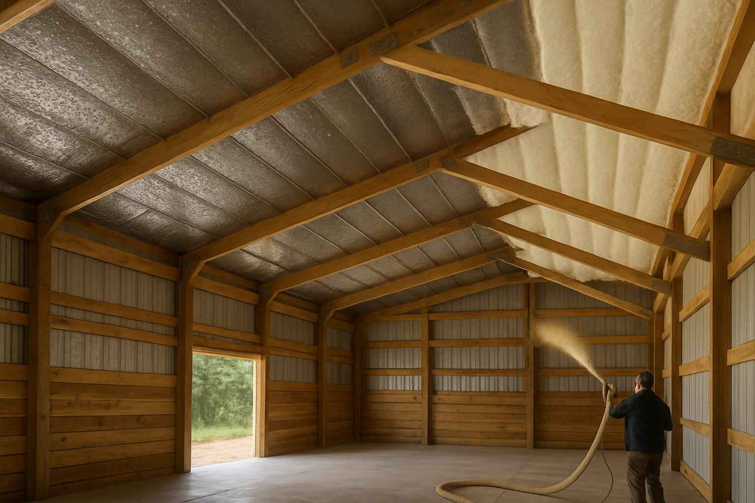 Pole Barn Condensation Control in Center Point TX