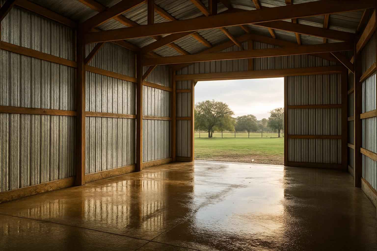 Pole Barn Condensation Control in Doss TX