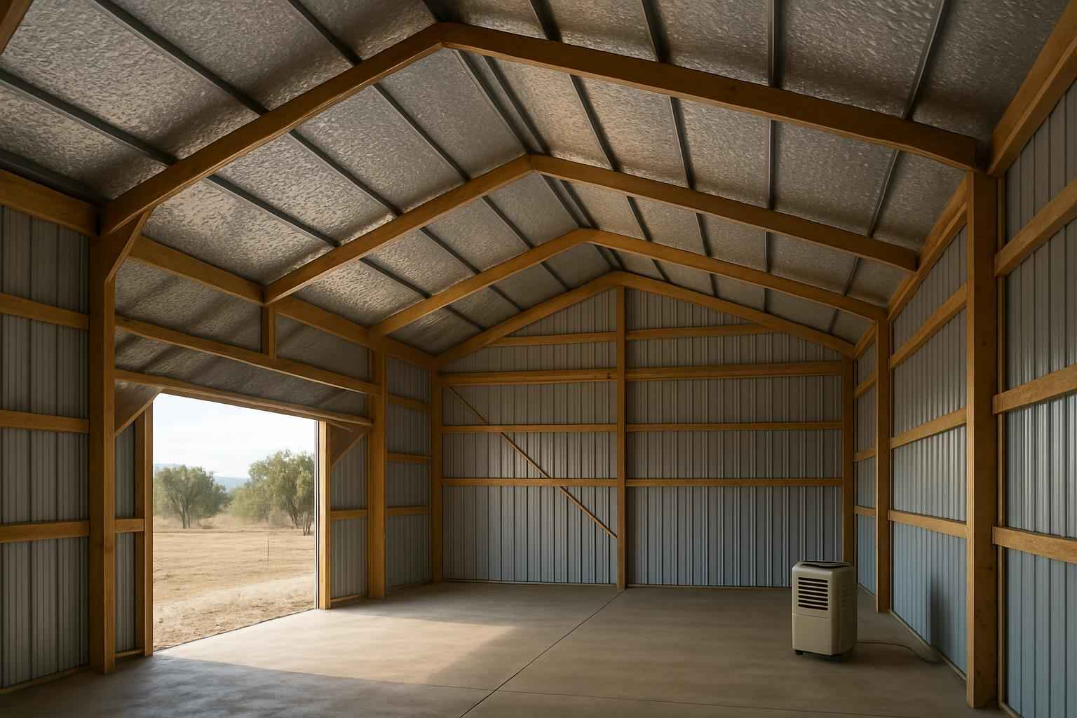 Pole Barn Condensation Control in Harper TX