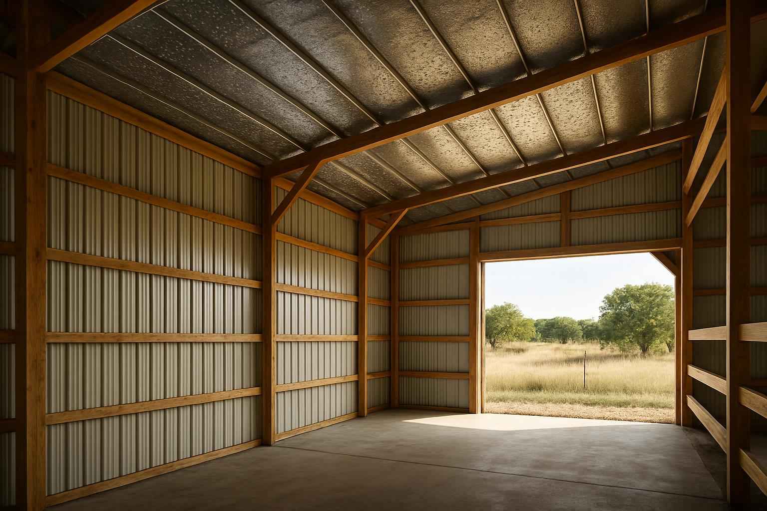 Pole Barn Condensation Control in Johnson City TX