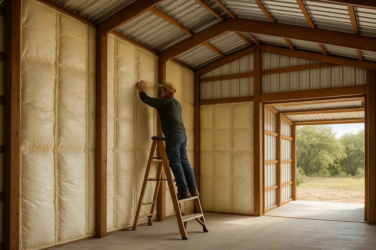 Pole Barn Insulation Retrofit in Blanco TX