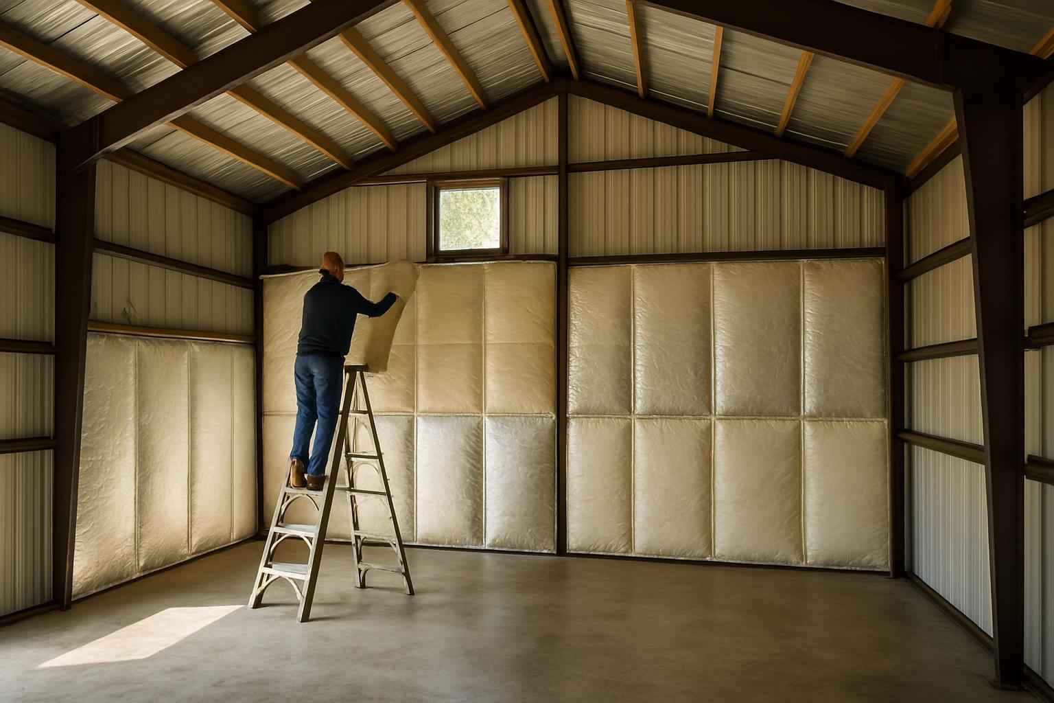 Pole Barn Insulation Retrofit in Center Point TX