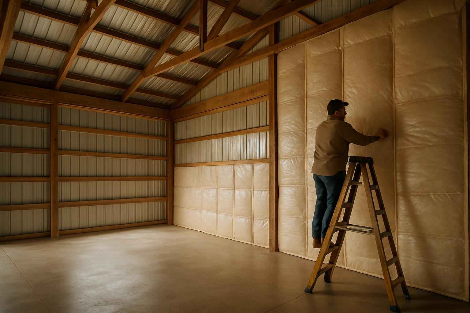 Pole Barn Insulation Retrofit in Doss TX
