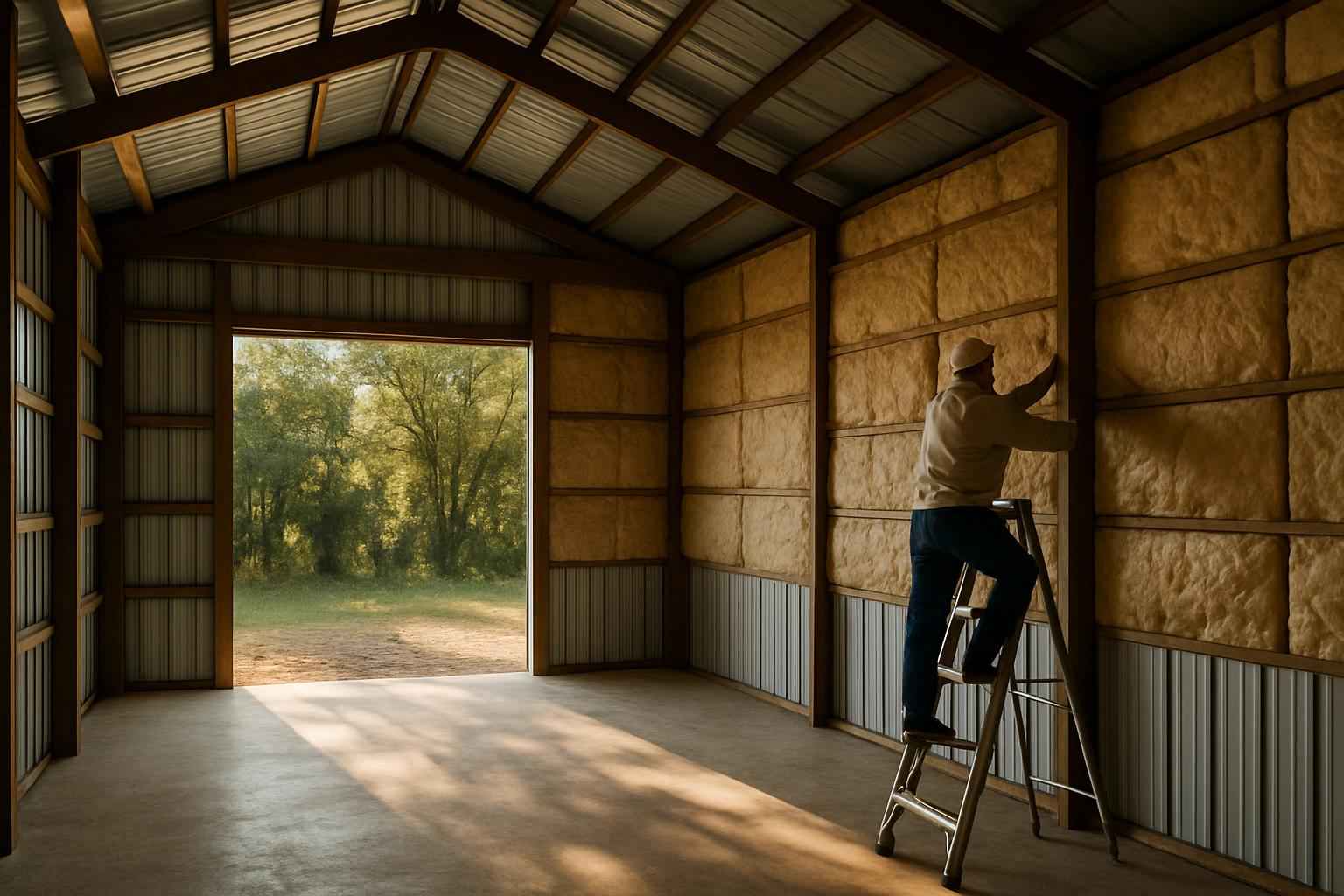 Pole Barn Insulation Retrofit in Ingram TX