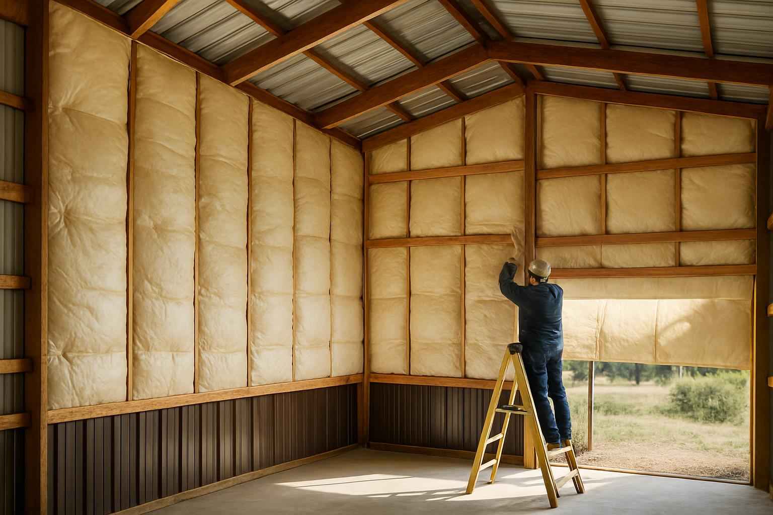 Pole Barn Insulation Retrofit in Johnson City TX
