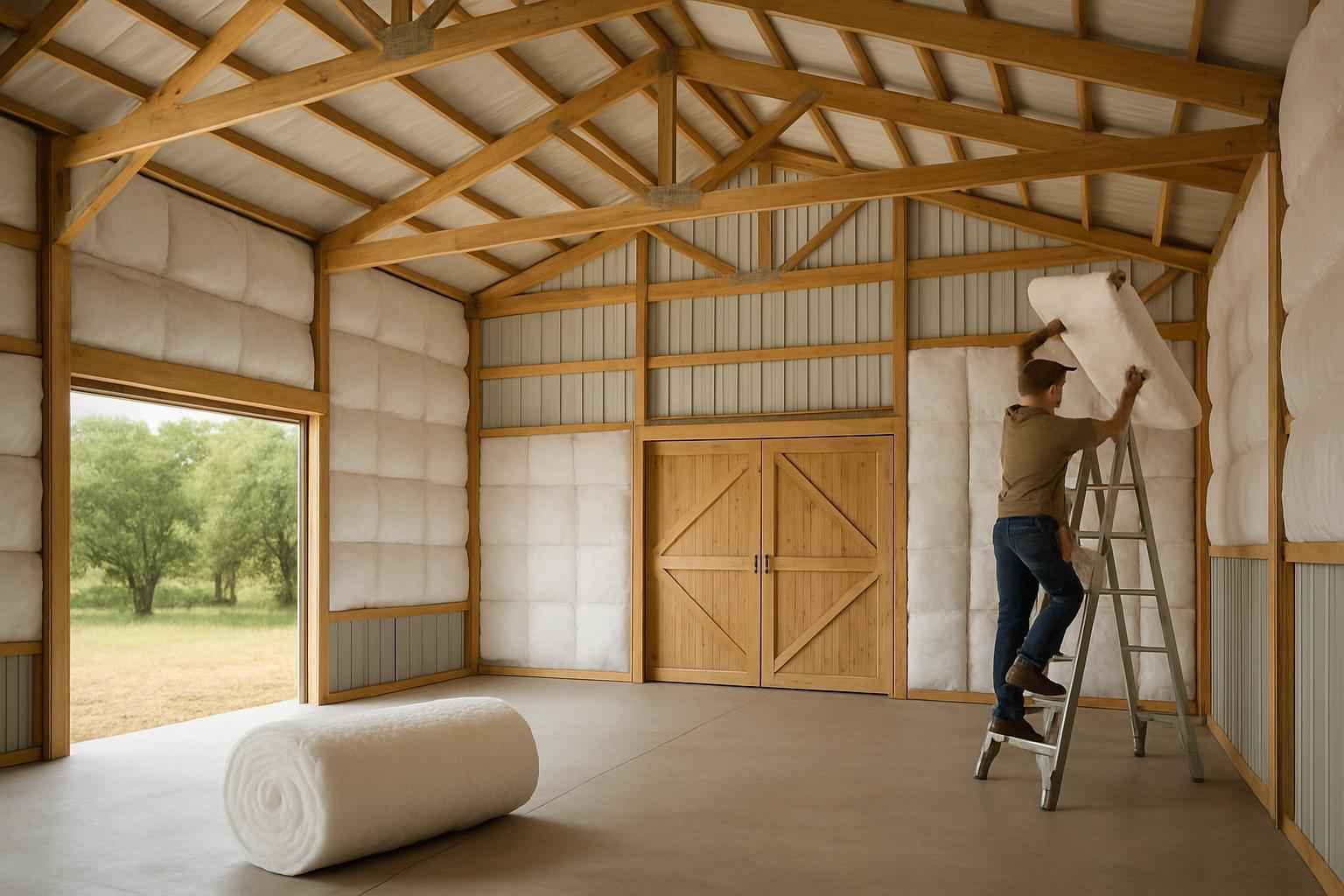 Pole Barn Insulation Retrofit in Kerrville TX
