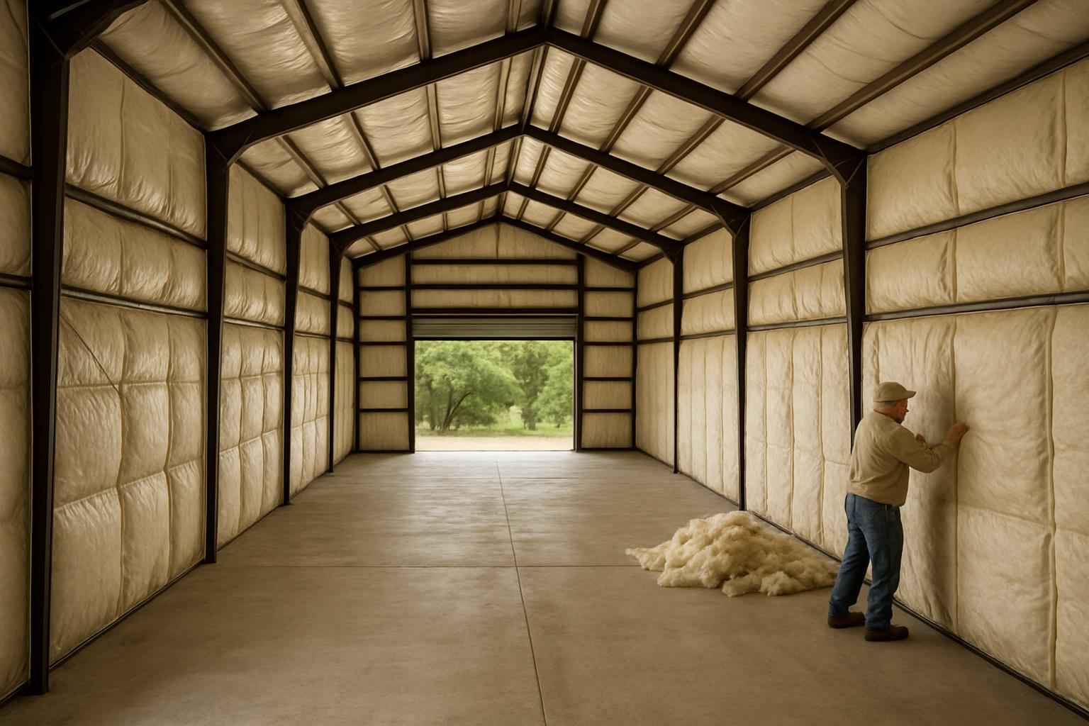 Pole Barn Insulation Retrofit in Sisterdale TX