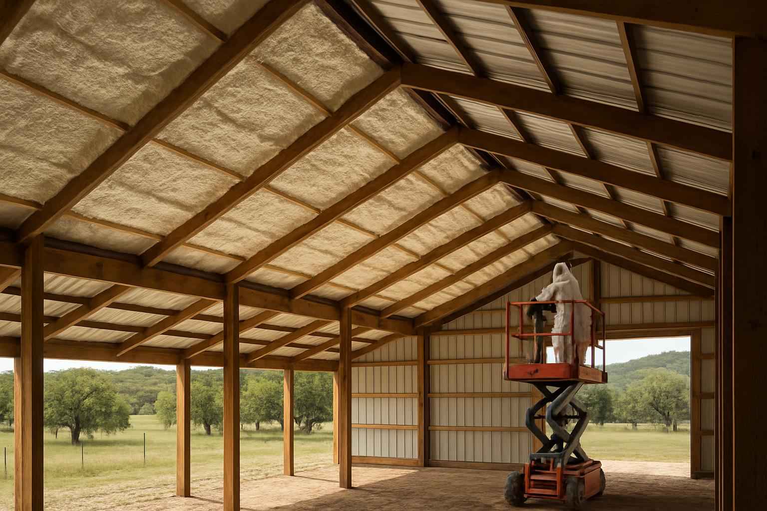 Pole Barn Roof Foam in Ingram TX
