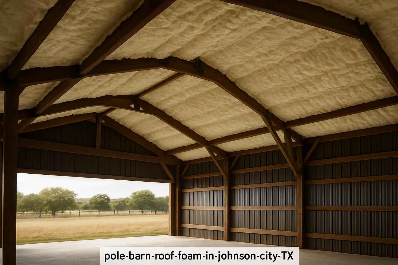 Pole Barn Roof Foam in Johnson City TX
