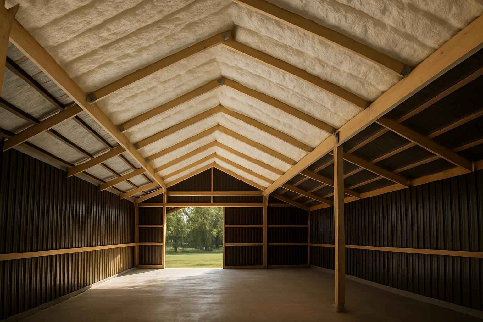 Pole Barn Roof Foam in Waring TX