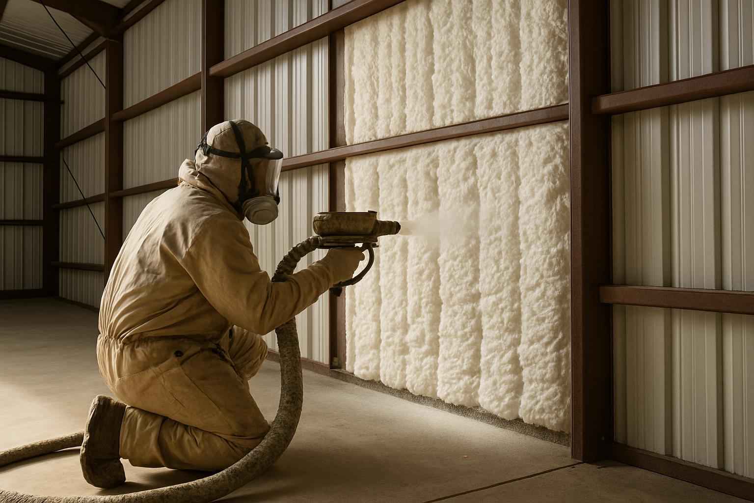 Pole Barn Wall Foam Service in Blanco TX