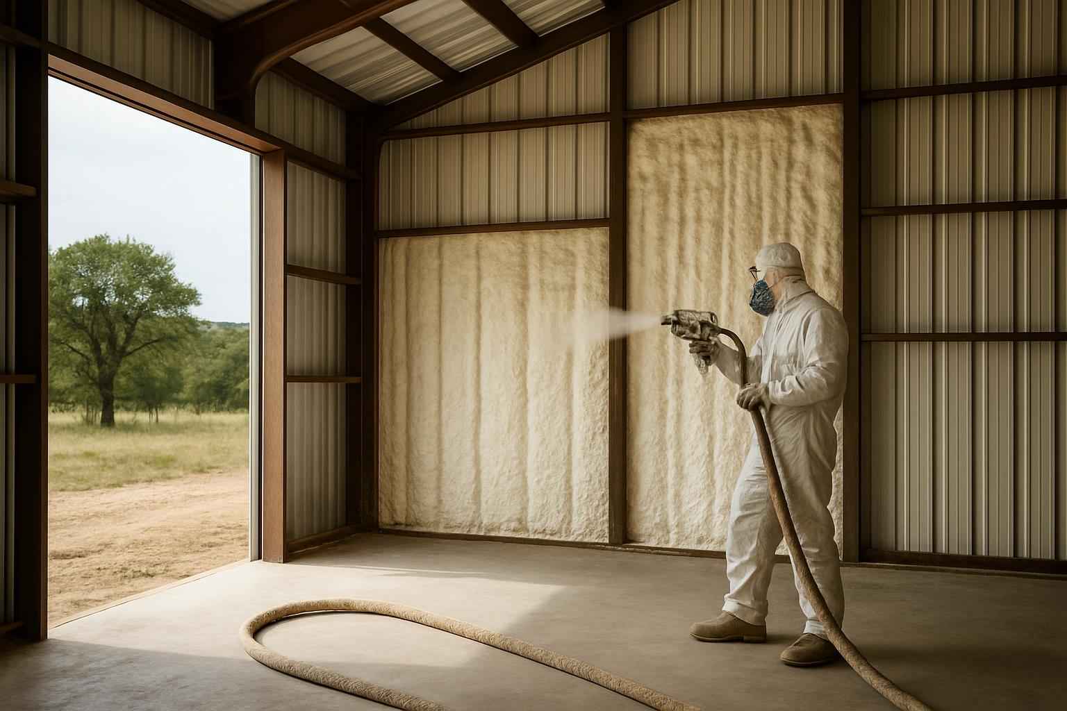 Pole Barn Wall Foam Service in Camp Verde TX