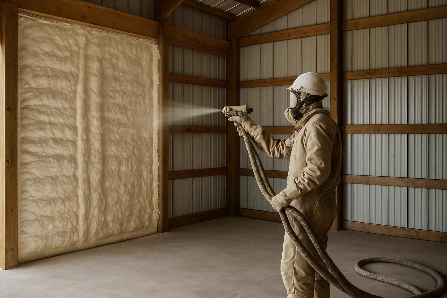 Pole Barn Wall Foam Service in Johnson City TX