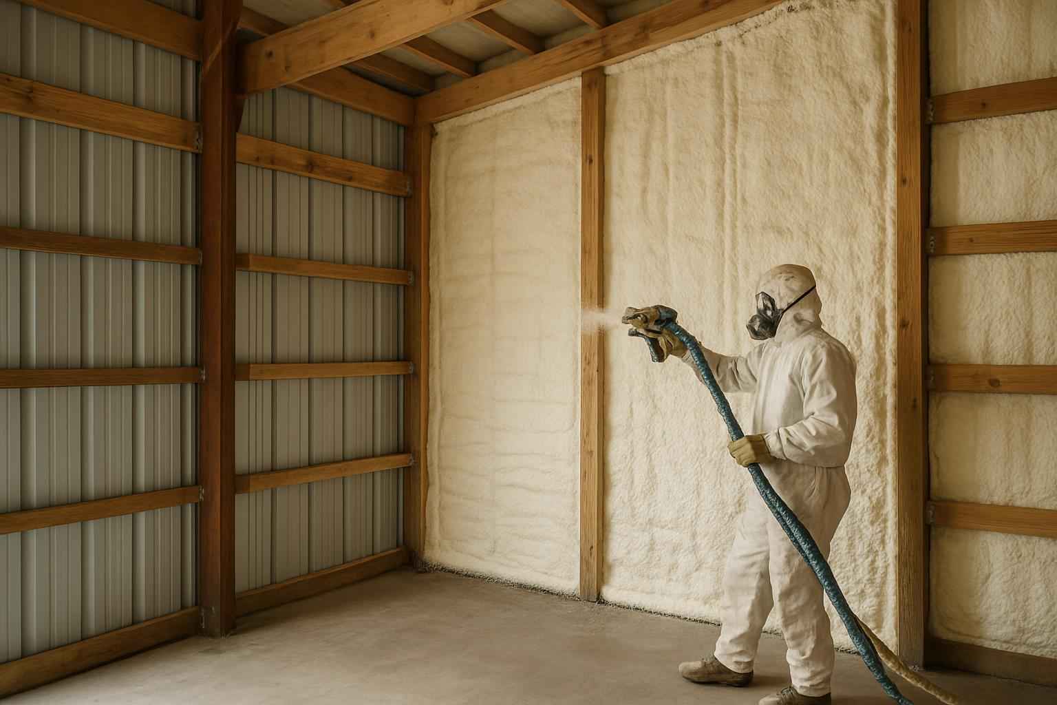 Pole Barn Wall Foam Service in Kerrville TX