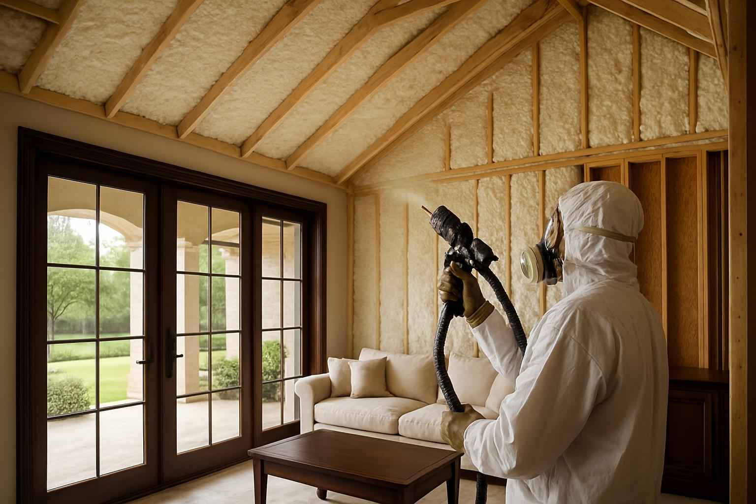 Prep for Spray Foam Installation in Center Point TX