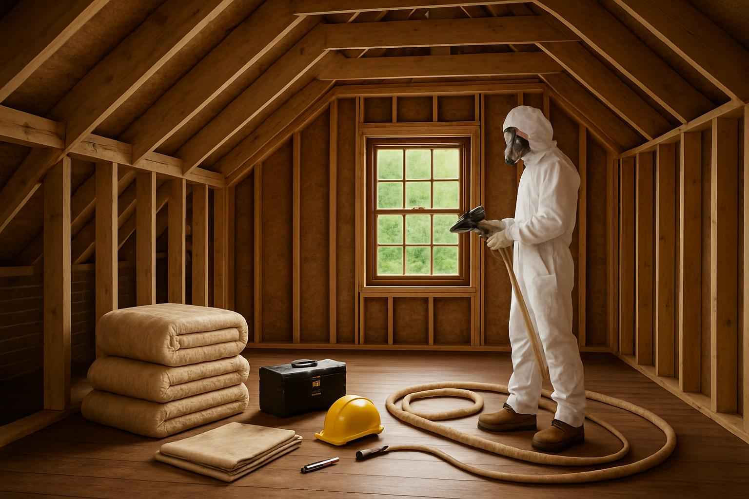 Prep for Spray Foam Installation in Harper TX