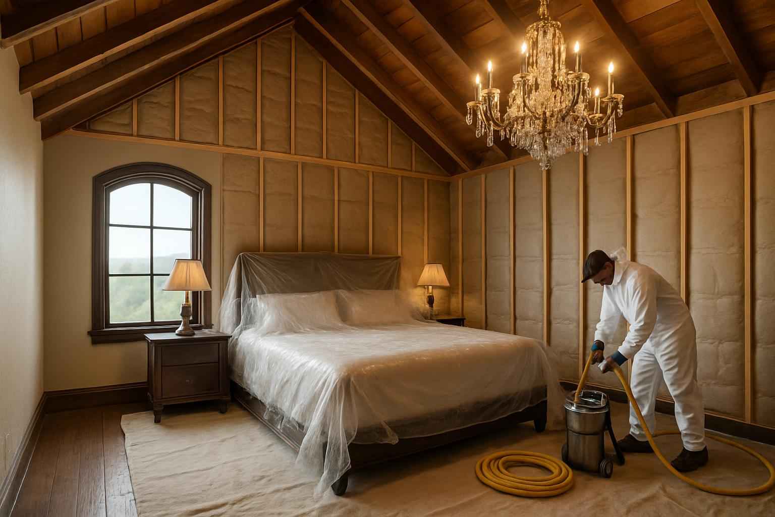 Prep for Spray Foam Installation in Sisterdale TX