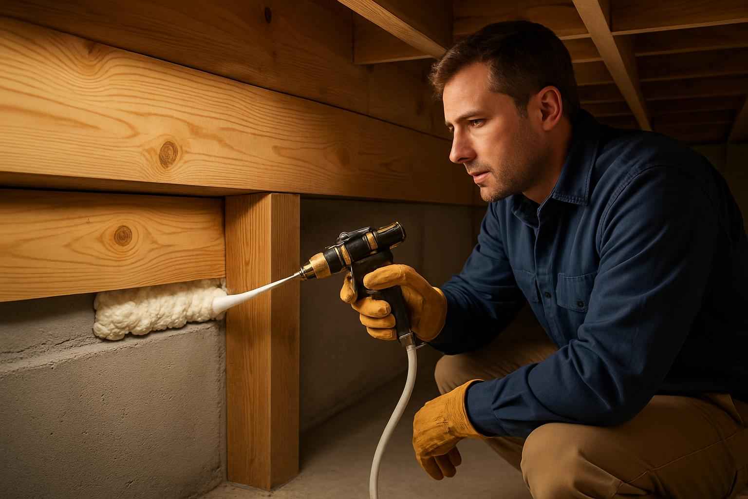 Rim Joist Air Seal Installer in Comfort TX