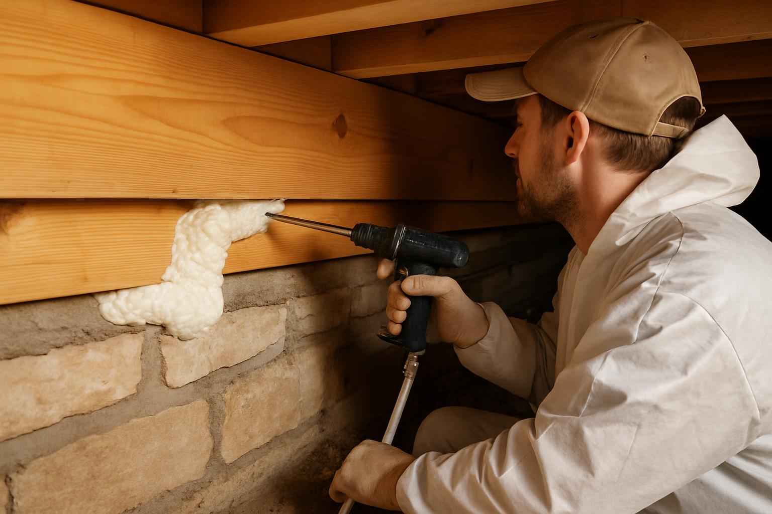 Rim Joist Air Seal Installer in Waring TX