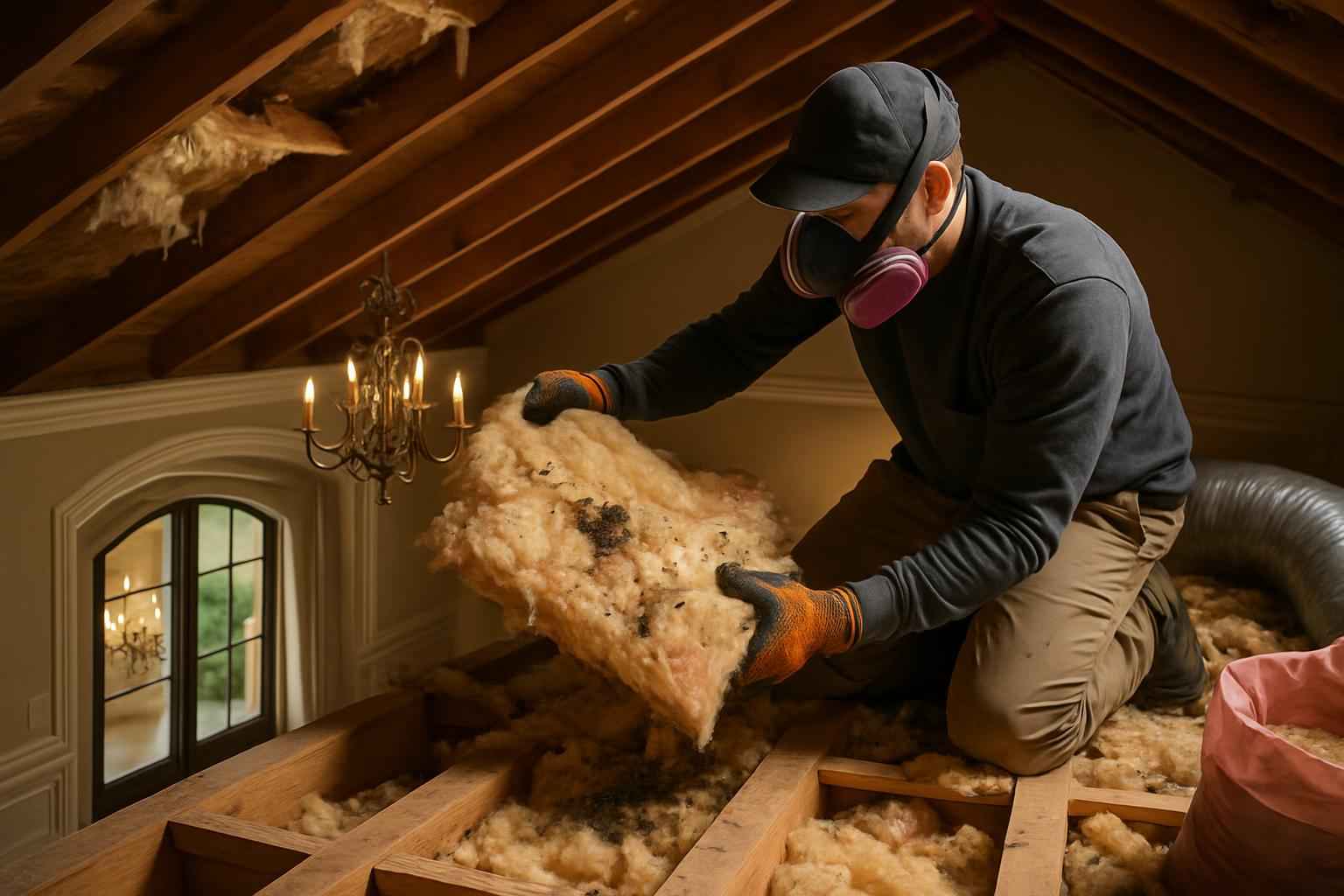 Rodent Damage Insulation Replacement in Ingram TX