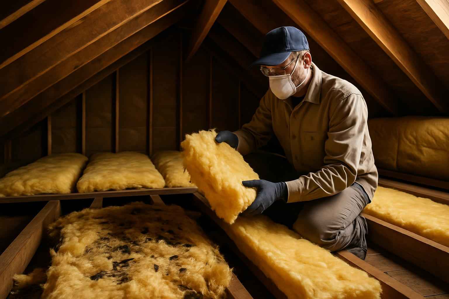 Rodent Damage Insulation Replacement in Waring TX