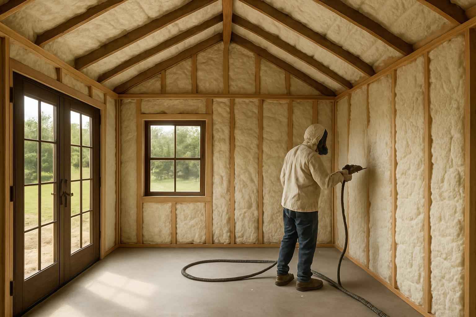Shed Insulation Retrofit in Blanco TX