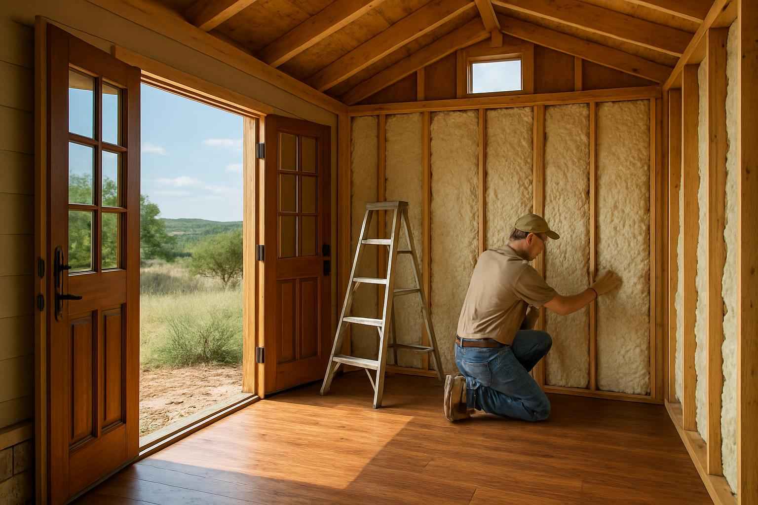 Shed Insulation Retrofit in Camp Verde TX