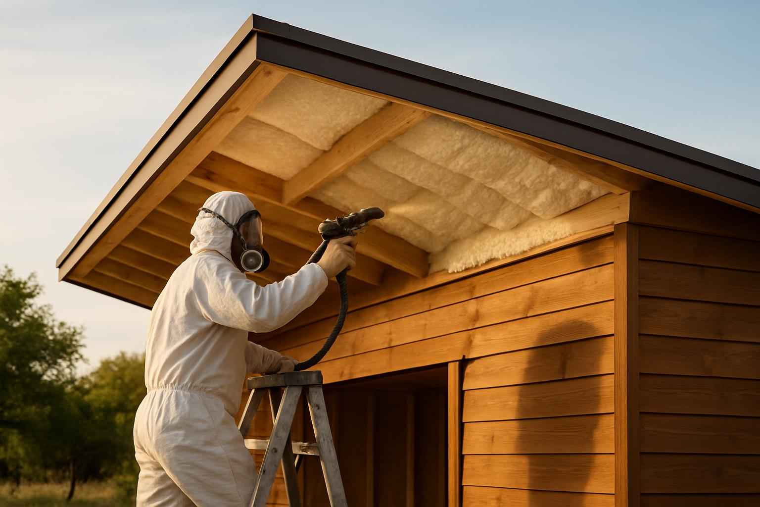 Shed Roof Foam Installer in Johnson City TX