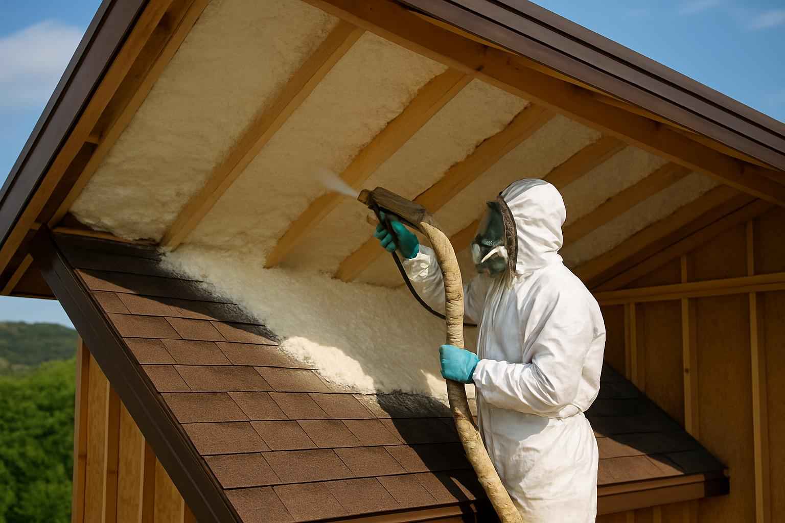 Shed Roof Foam Installer in Kerrville TX