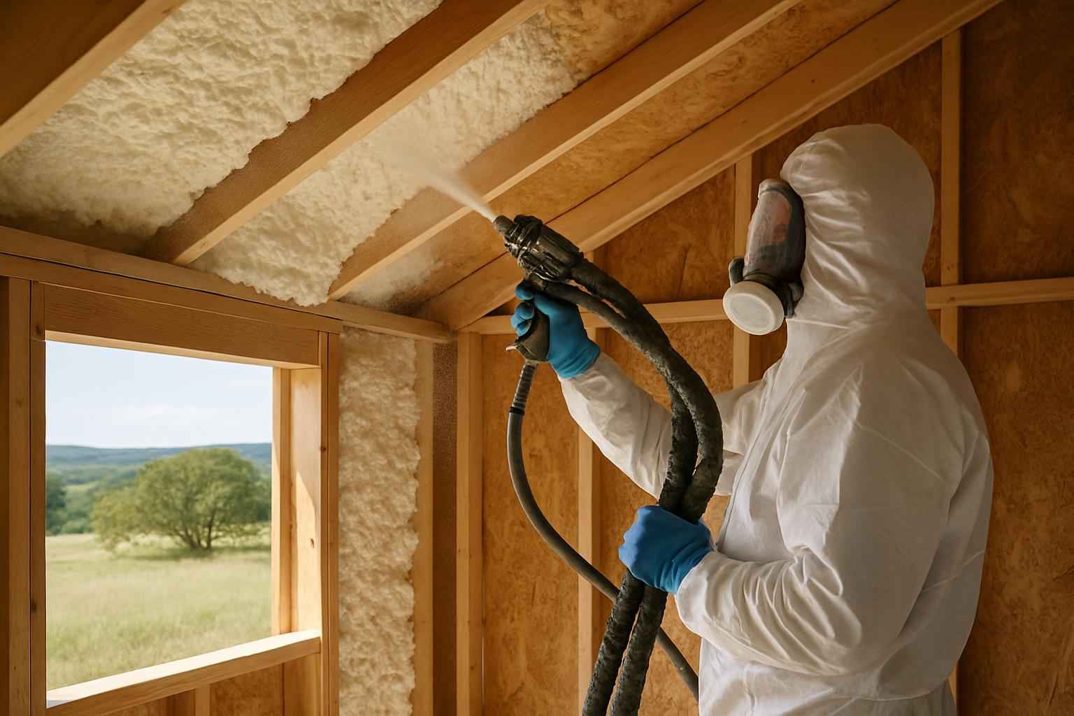Shed Roof Foam Installer in Sisterdale TX