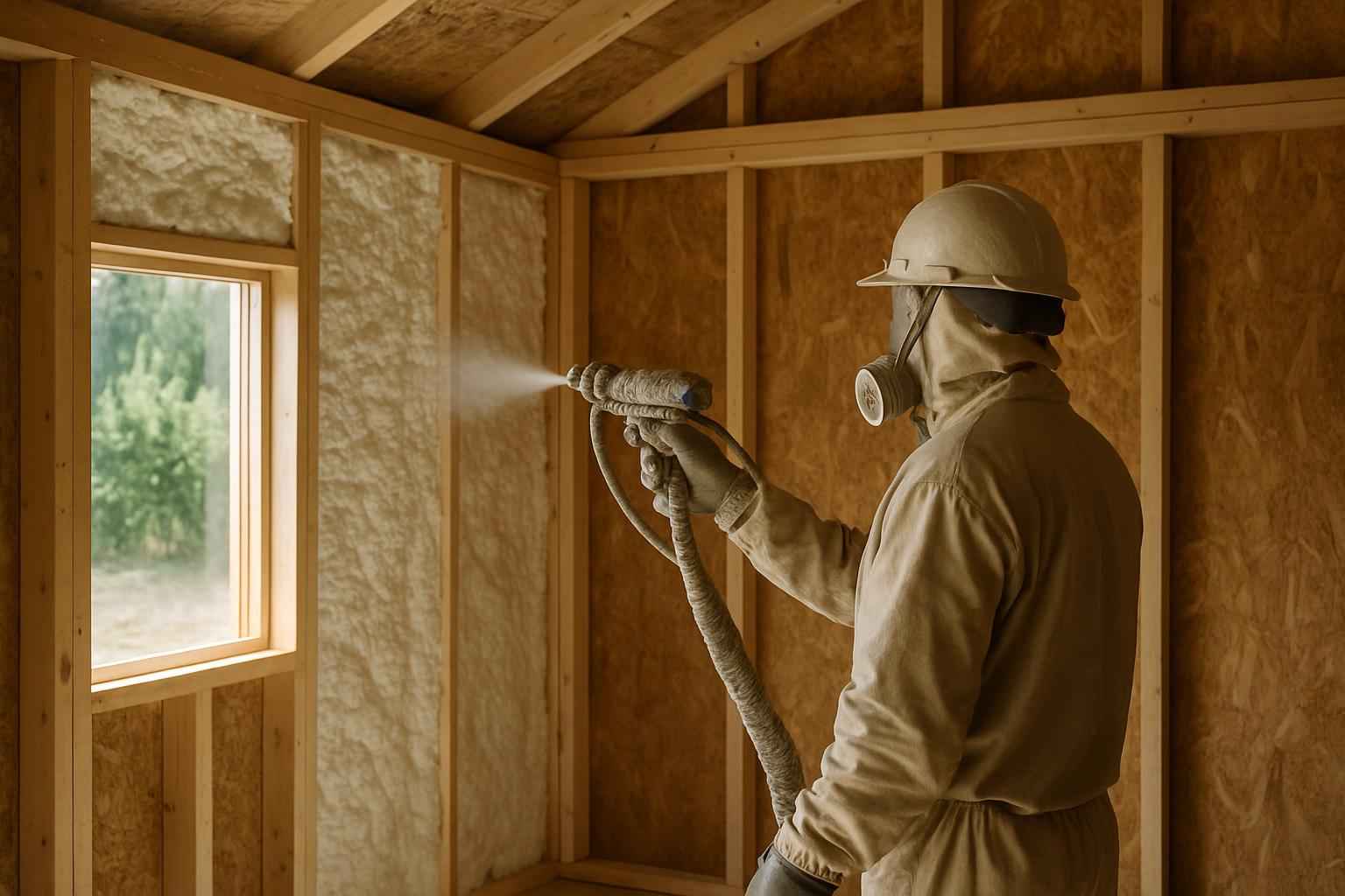 Shed Wall Foam Service in Comfort TX