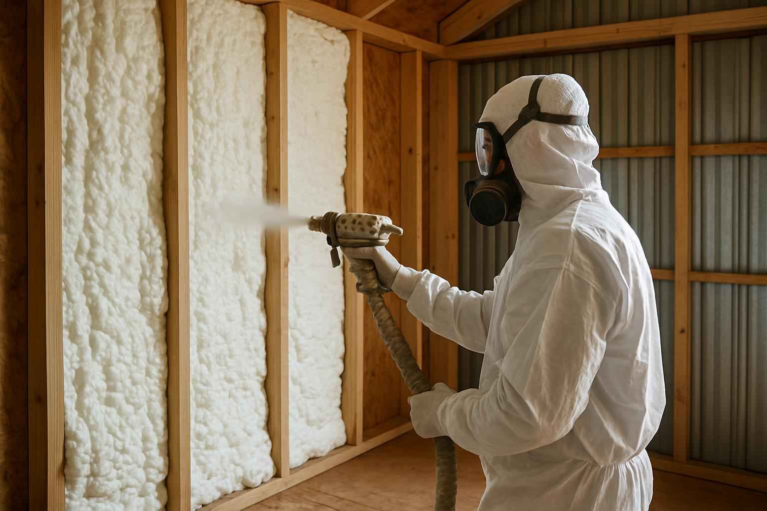 Shed Wall Foam Service in Harper TX