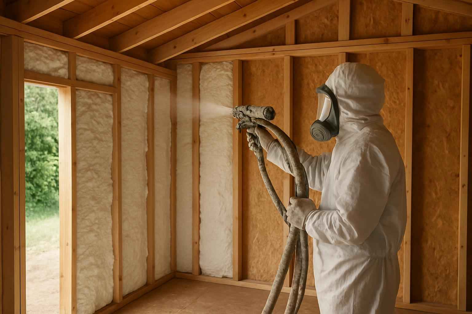 Shed Wall Foam Service in Ingram TX