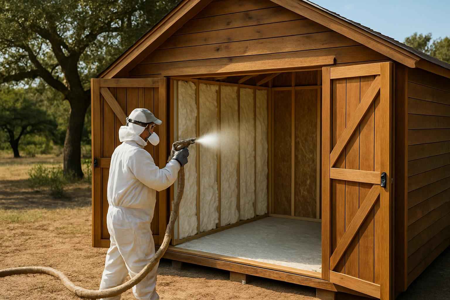 Shed Wall Foam Service in Kerrville TX