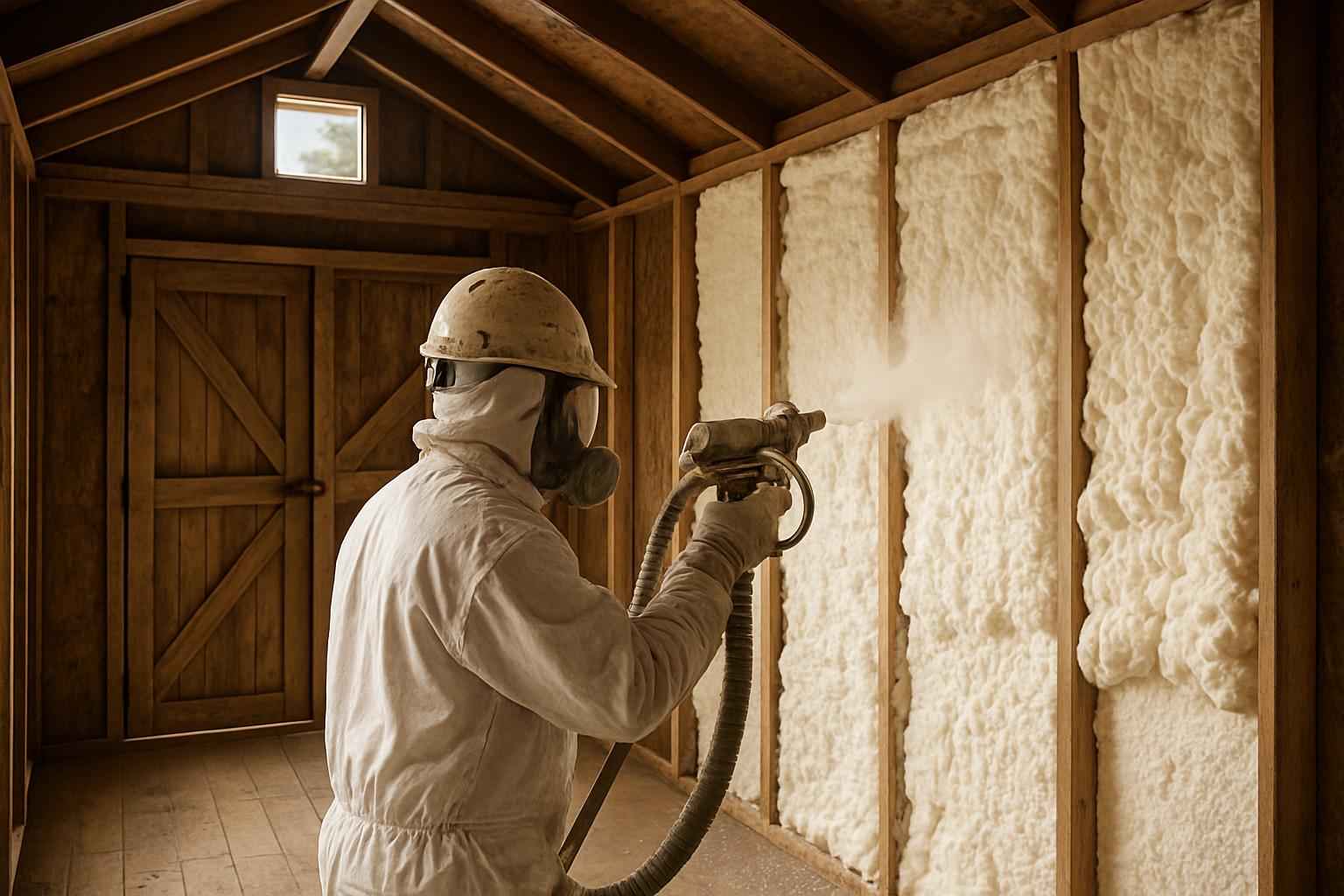 Shed Wall Foam Service in Sisterdale TX