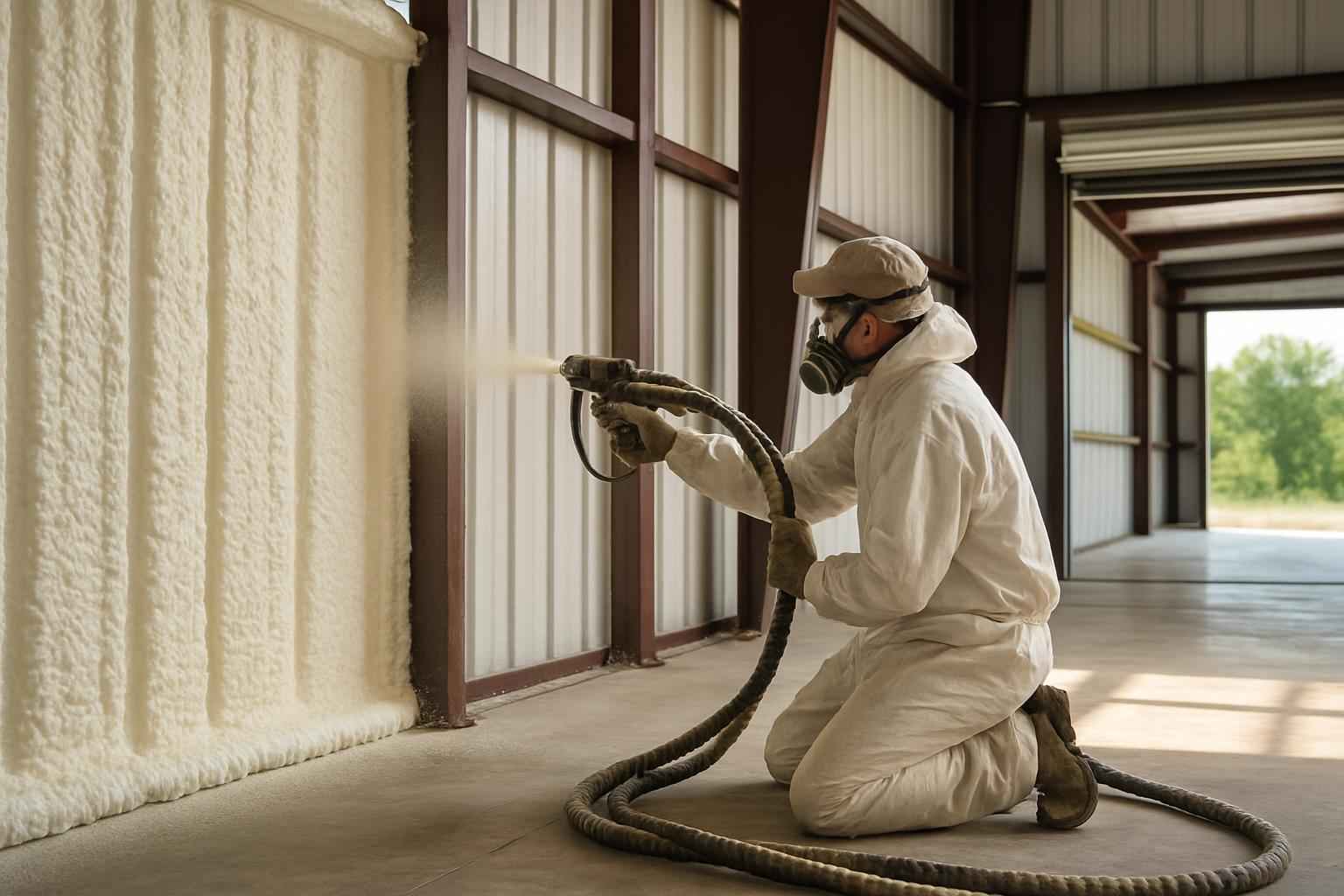 Shop Building Foam Installer in Center Point TX