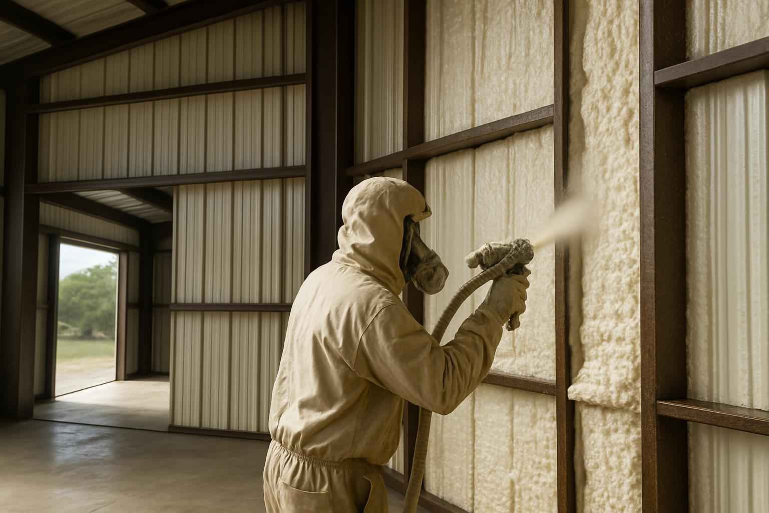 Shop Building Foam Installer in Kendalia TX
