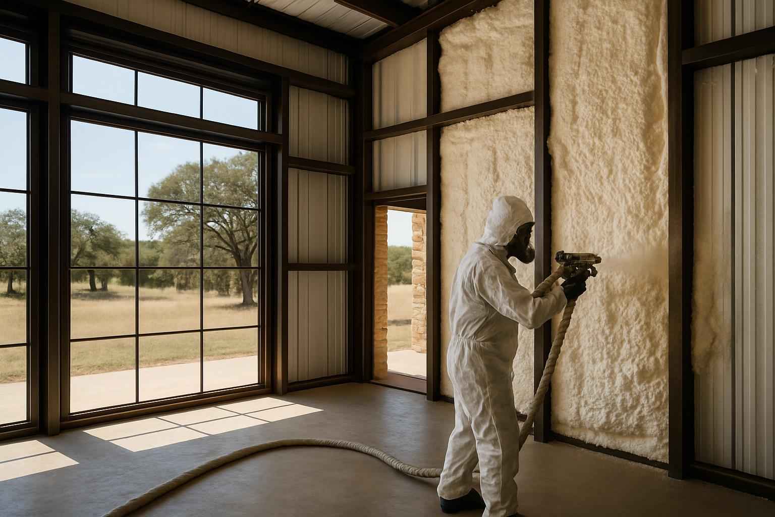 Shop Building Foam Installer in Waring TX