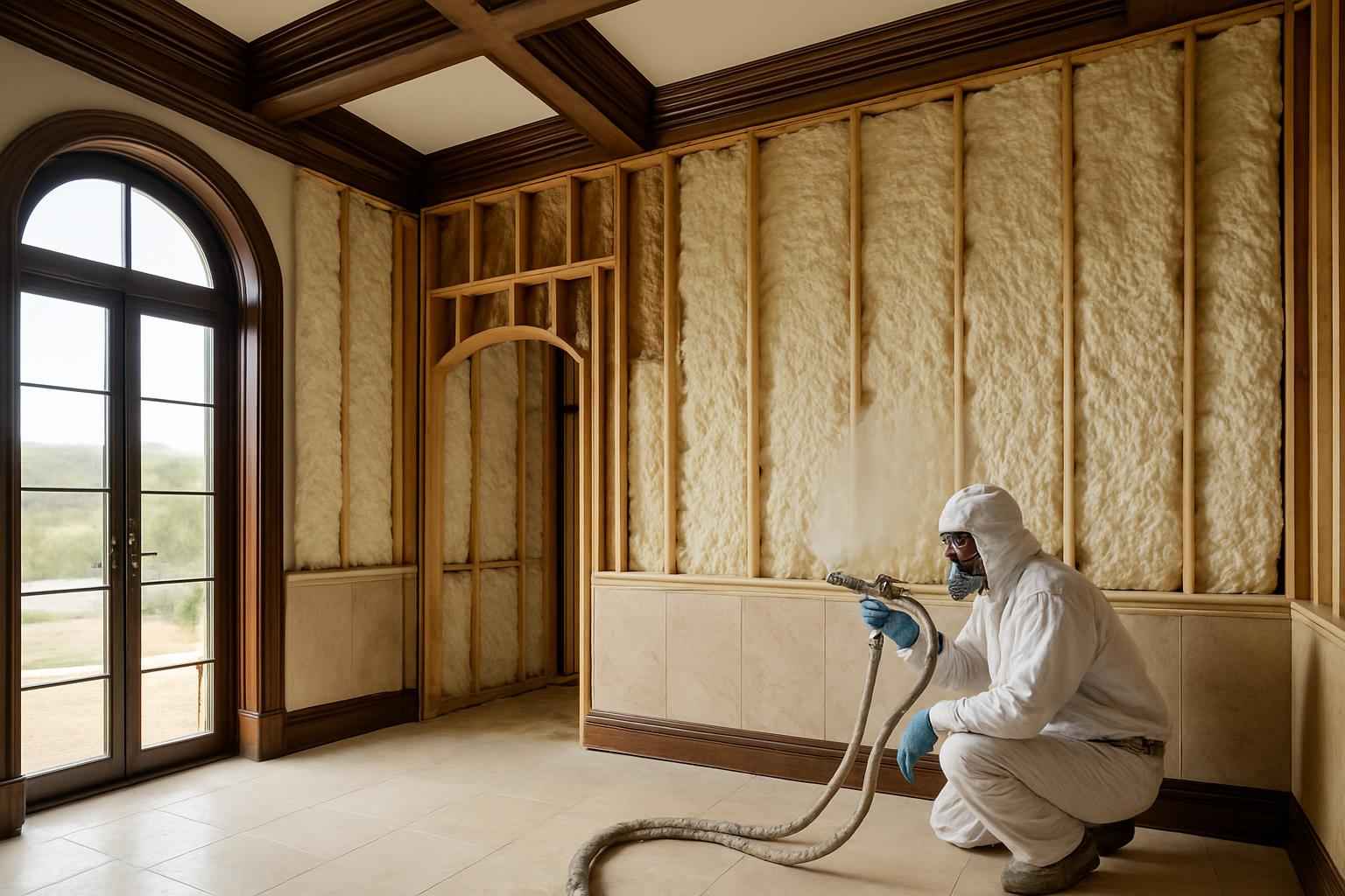 Tenant Finish Foam Insulation In Doss TX