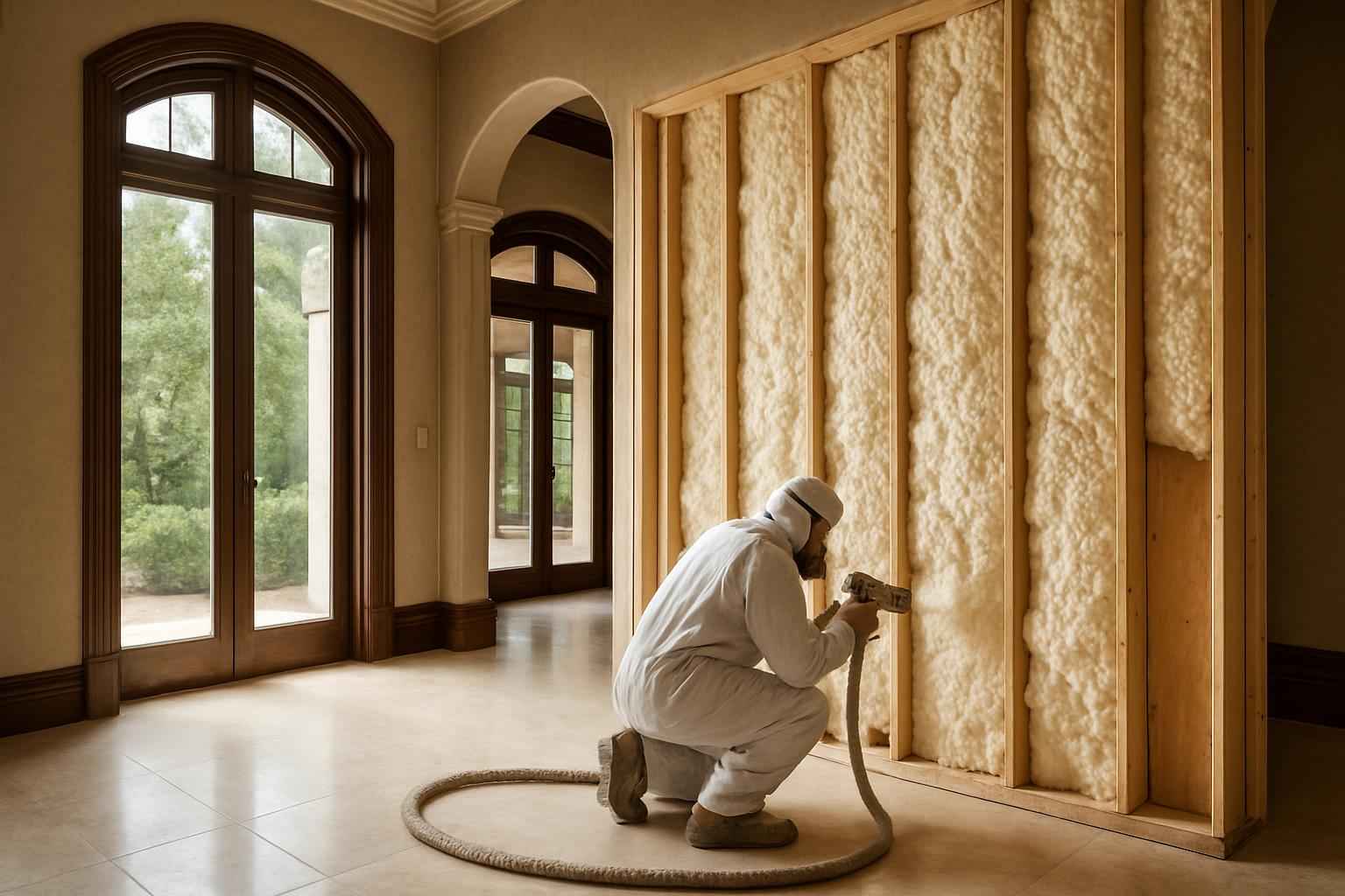 Tenant Finish Foam Insulation in Ingram TX