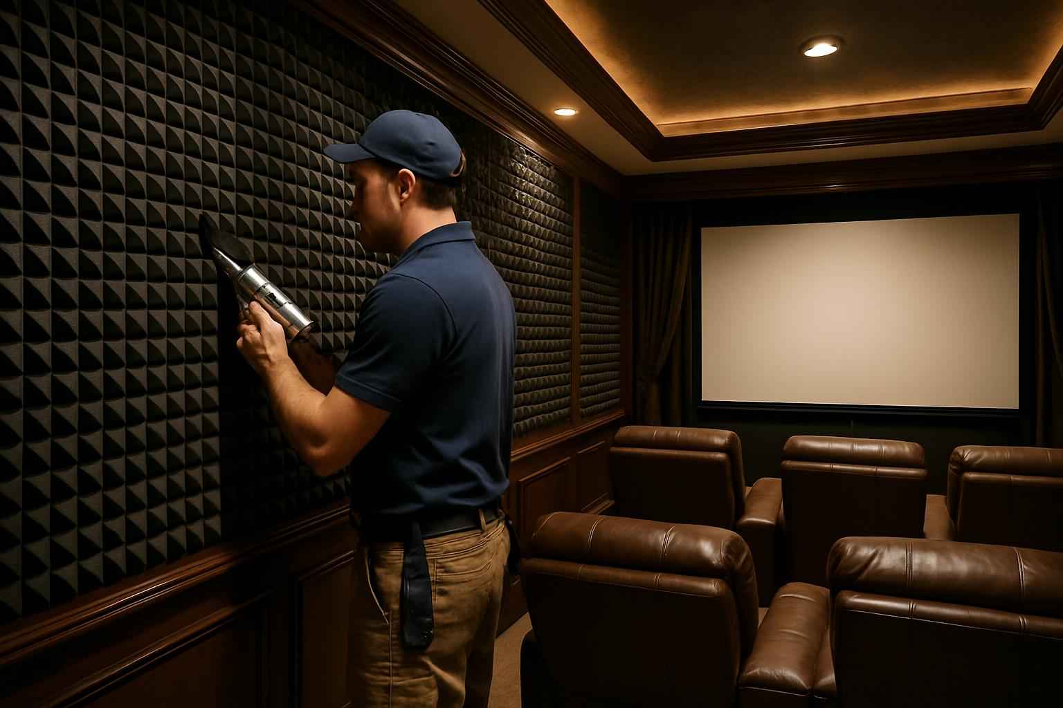 Theater Room Foam Installer in Johnson City TX