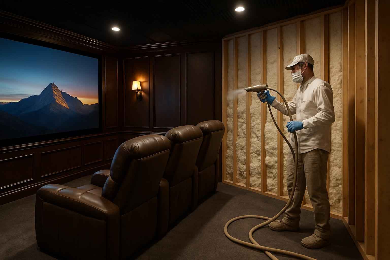Theater Room Foam Installer in Waring TX